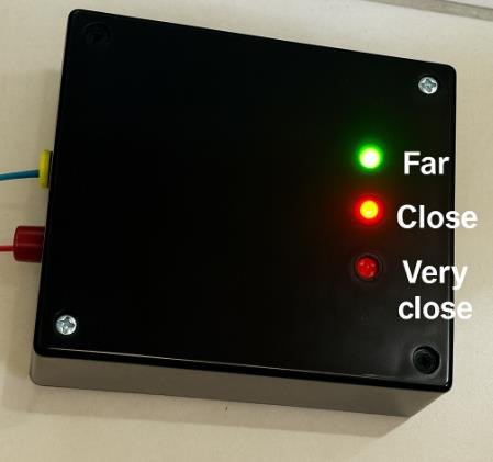 Packaged IR distance sensor prototype