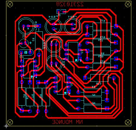 IR distance sensor PCB layout view