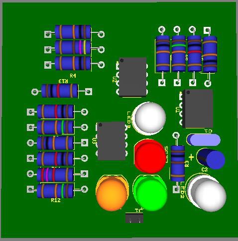 IR distance sensor PCB layout component placement