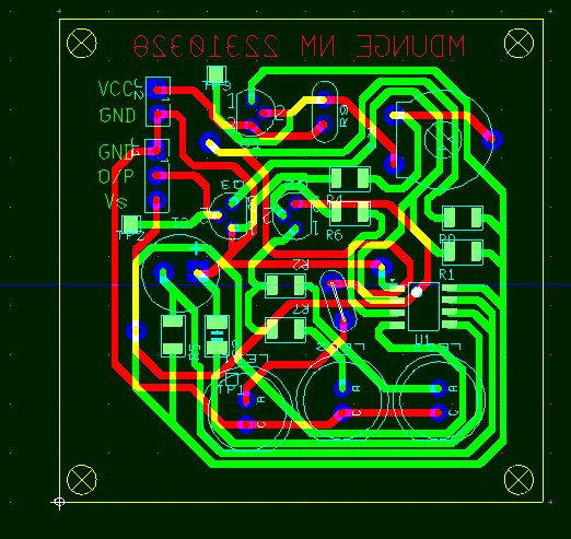 Schematic capture of the light and motion sensor stage